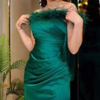Официална рокля цвят зелен , снимка 2 - Рокли - 45402854