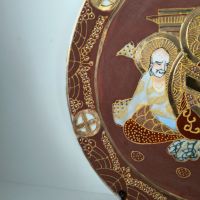 комплект от терин и голямо кръгло плато от японска керамик, изрисувана в стил "Сатсума"., снимка 12 - Прибори за хранене, готвене и сервиране - 45379867