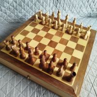 Дървен шах , снимка 1 - Шах и табла - 45510264