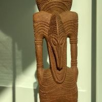 Шаманска дърворезба от Перу с богата орнаментика. , снимка 3 - Статуетки - 45304485