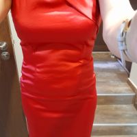 Червена дамска рокля, снимка 3 - Рокли - 45844416