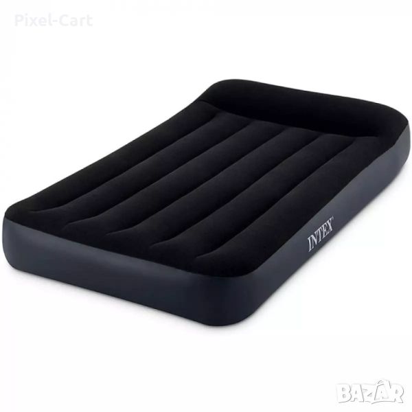 Надуваем дюшек с вградена възглавница Intex Pillow Rest Classic - 137x191x25 см., снимка 1