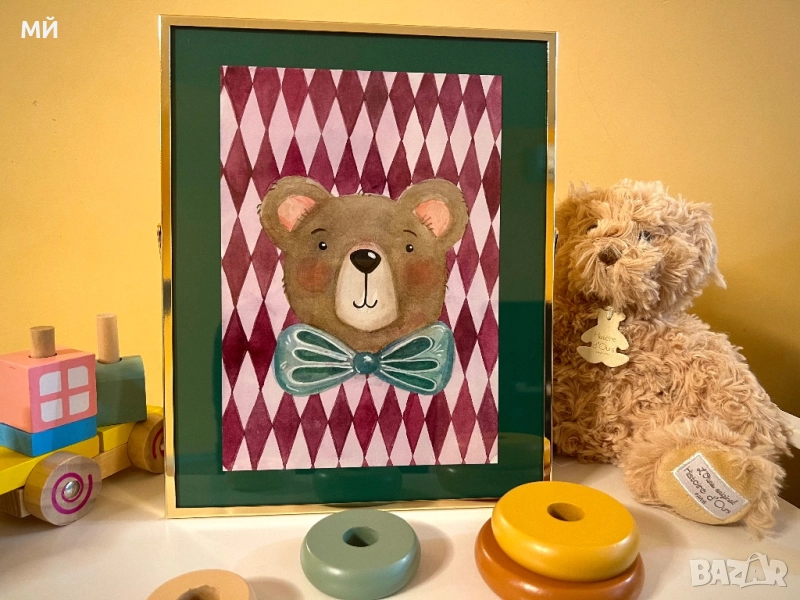 Илюстрация за подарък или детска стая, снимка 1