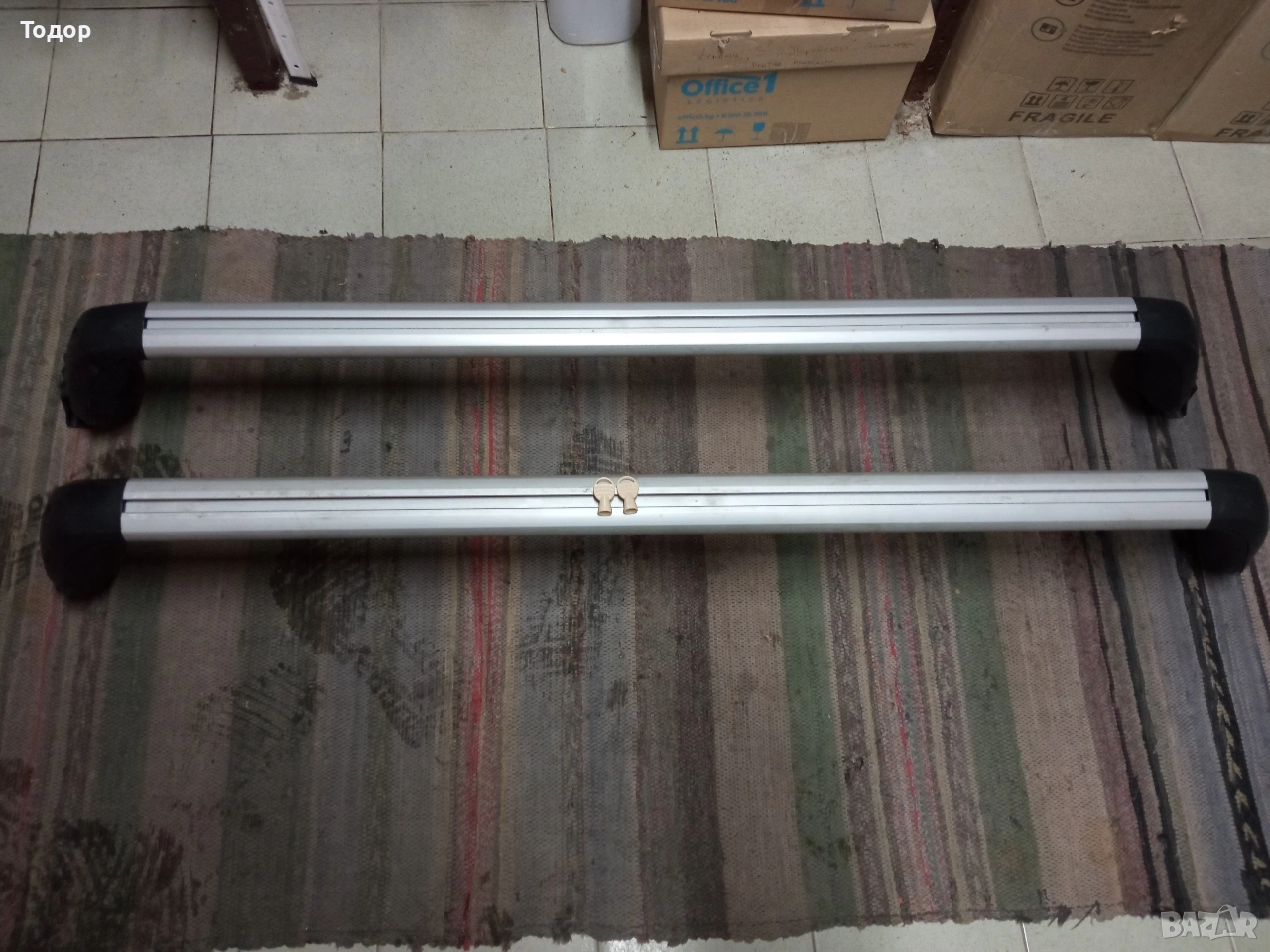 Алуминиеви напречни греди Thule Toyota Rav 4 Тойота Рав 4, снимка 1