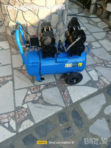 Безшумен компресор 50литра , снимка 1