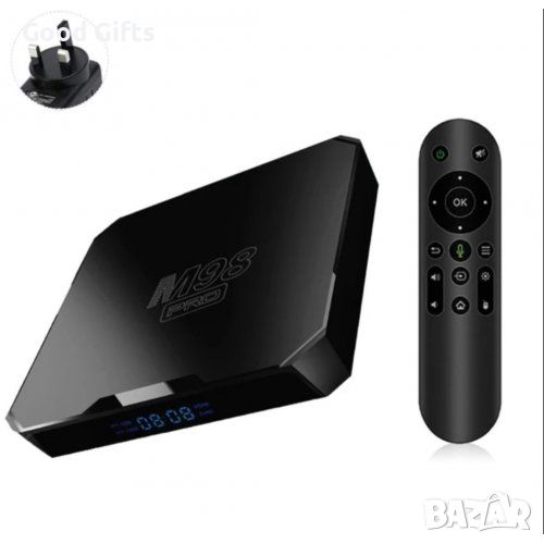 TV BOX МУЛТИМЕДИЕН ПЛЕЪР 4K ANDROID + ATV SET-TOP BOX С ГЛАСОВО УПРАВЛЕНИЕ С WI-FI, снимка 1