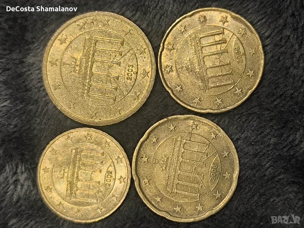 Монети от 10 до 50 цента, снимка 1