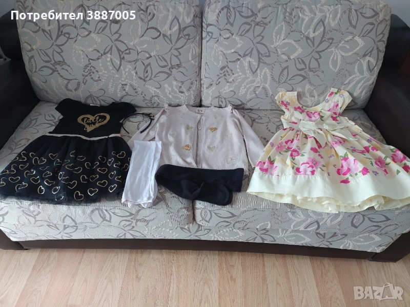 лот летни дрехи рокли жилетка 2бр.чорапогащи , снимка 1