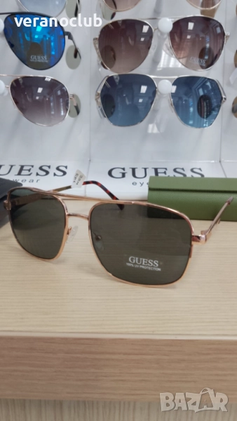 GUESS мъжки слънчеви очила GOLD, снимка 1