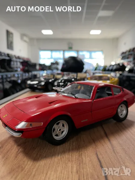 Рядък модел метална колекционерска количка FERRARI DAYTONA 1969 1:18, снимка 1