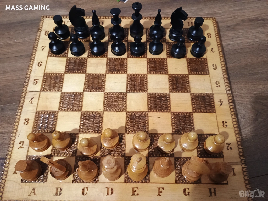 КЛАСИЧЕСКИ ПИРОГРАФИРАН ШАХ , снимка 1