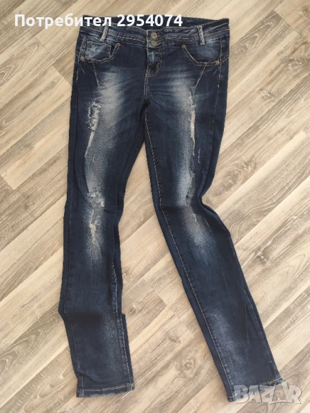 дънки накъсани/кръпки amisu-12лв, снимка 1