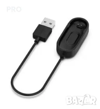 Зарядно за часовник ŁADOWARKA USB MI BAND / SMART BAND M4 BLACK / CZARNY, 20CM, снимка 1
