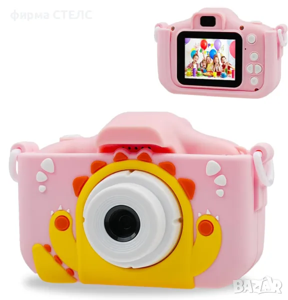 Детски фотоапарат STELS X500, Селфи камера, Full HD видео, Игри, снимка 1