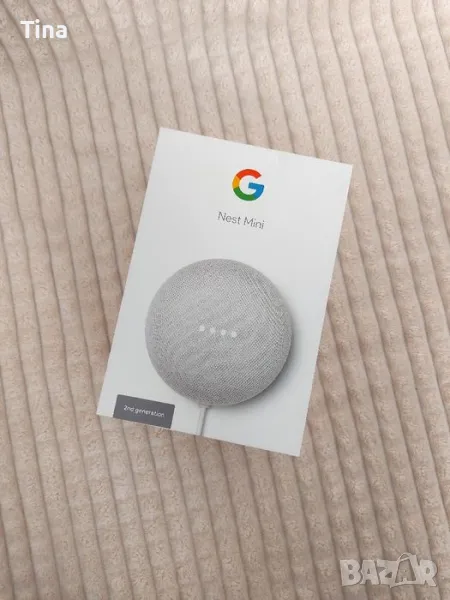 Тонколонка Google Nest Mini, снимка 1