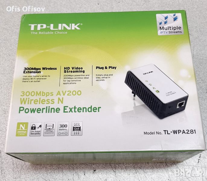Мрежови адаптери / Powerline Ethernet Adapter /, снимка 1