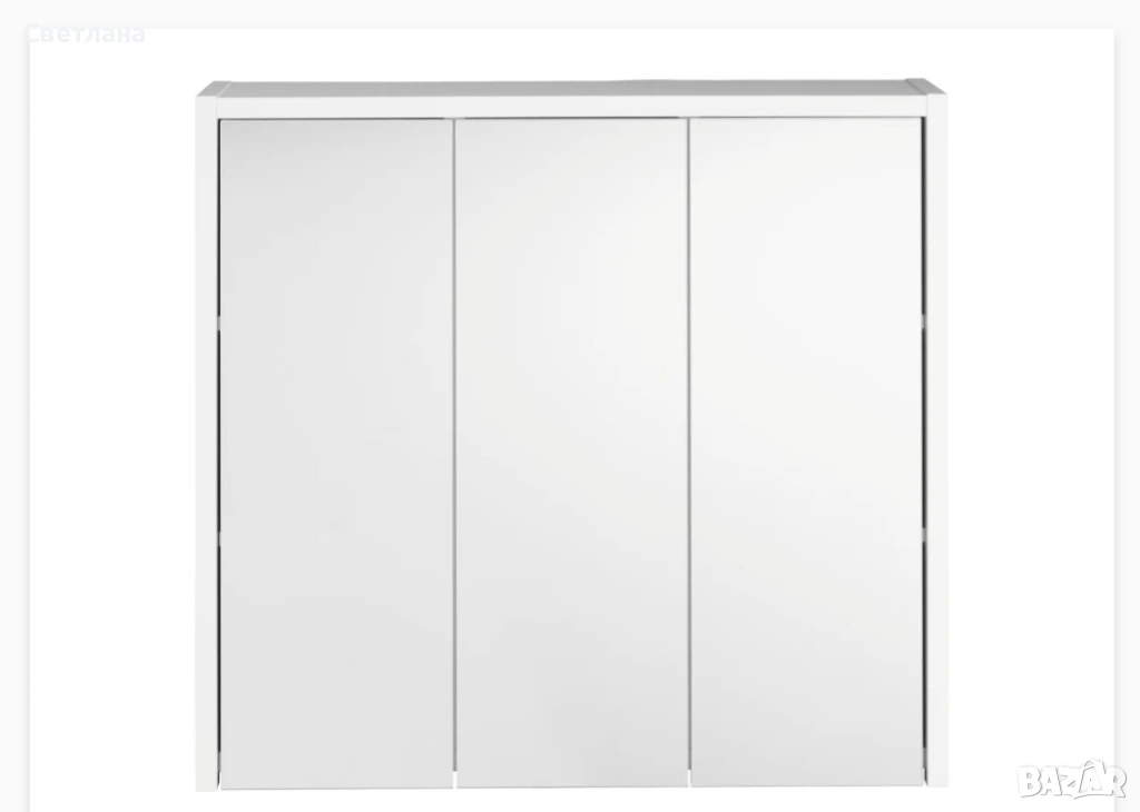 Шкаф за баня Oslo с огледало, снимка 1