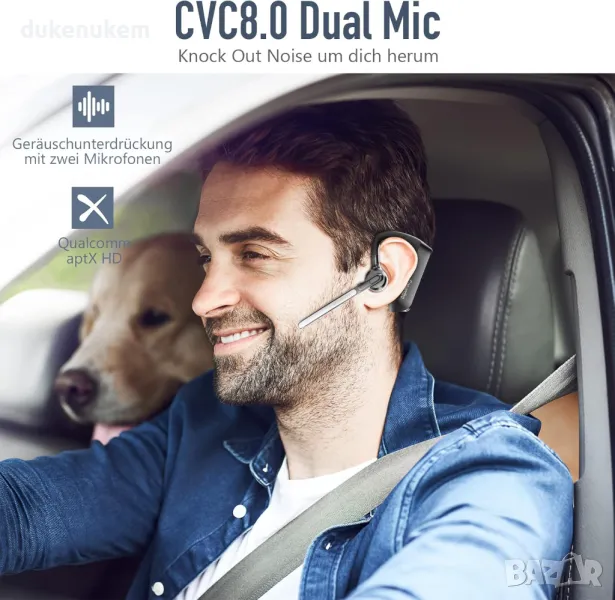 НОВА! Безжична Bluetooth слушалка hands-free Noise cancel, снимка 1