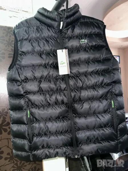 Черен елек LACOSTE размер М, снимка 1