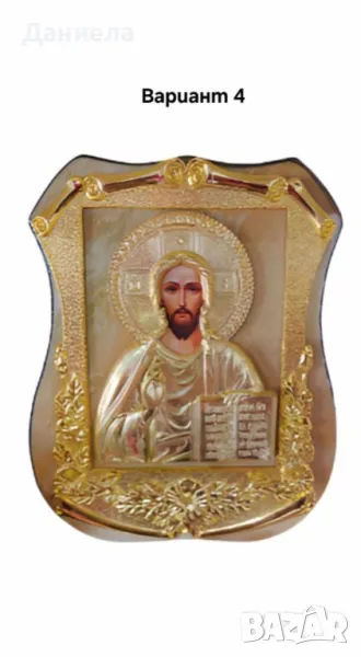 Изящна икона с красиви орнаменти, стилна рамка., снимка 1