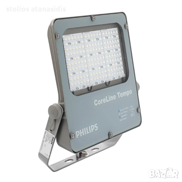 продавам много силен прожектор Philips BVP120 Coreline Tempo LED Floodlight, 120W, 12000lm, Asym, снимка 1