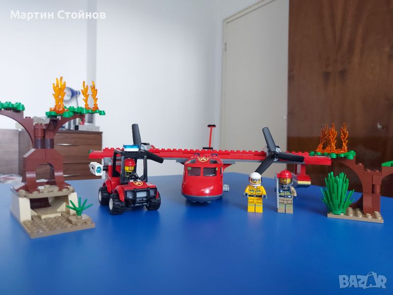 Пожарникарски самолет Lego City, в много добро състояние, снимка 1