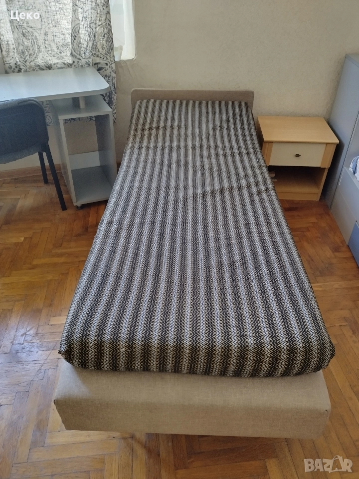 Разтегателен фотьойл с топ матрак , снимка 1