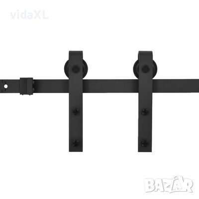 vidaXL Комплект механизъм за плъзгаща врата SKIEN, 200 см, черен(SKU:145265, снимка 1