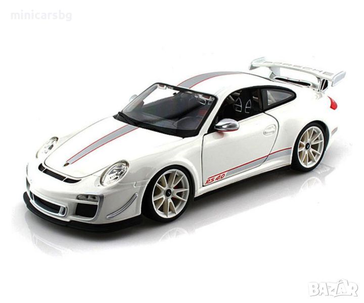 1:18 Метални колички: Porsche 911 GT3 RS 4 - Bburago Diamond, снимка 1