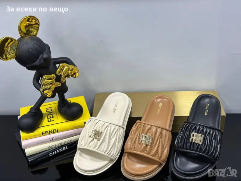 Miu Miu Дамски Чехли Миу Миу - 3 Налични Цвята Код E236, снимка 1