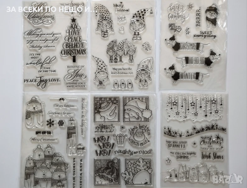 Коледни силиконови скрапбук печати силиконов печат картички албум, снимка 1