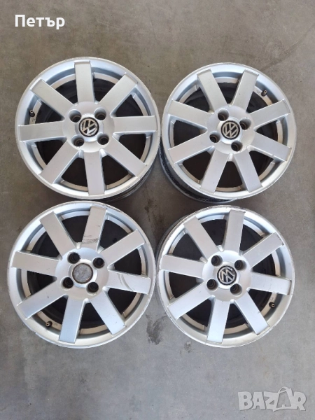 ОРИГИНАЛНИ АЛУМИНИЕВИ ДЖАНТИ ЗА ФОЛСВАГЕН -4Х100Х57-15 цола, снимка 1