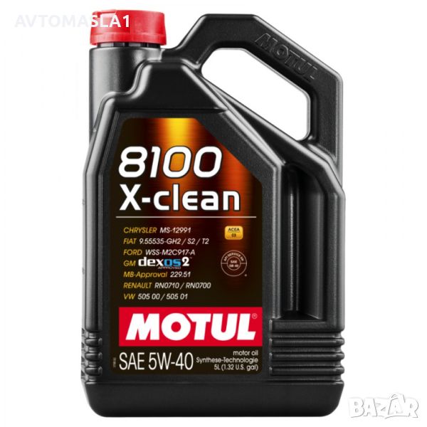 MOTUL 8100 X-CLEAN 5W40 C3 5л, снимка 1