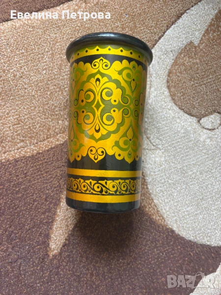 Руска рисувана ваза и кутия Хохлома, снимка 1