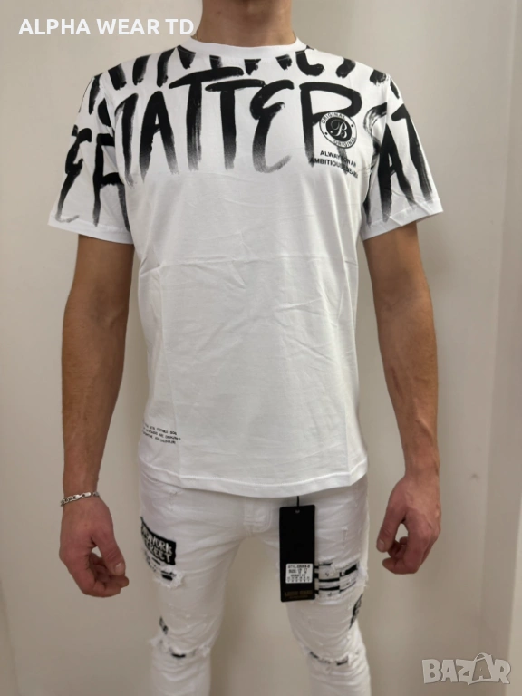 БЯЛА ТЕНИСКА КОД 6056, снимка 1