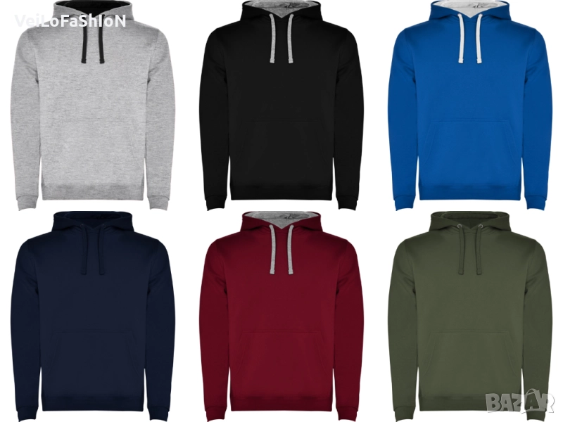 Нов мъжки суичър с джоб тип кенгуру, снимка 1