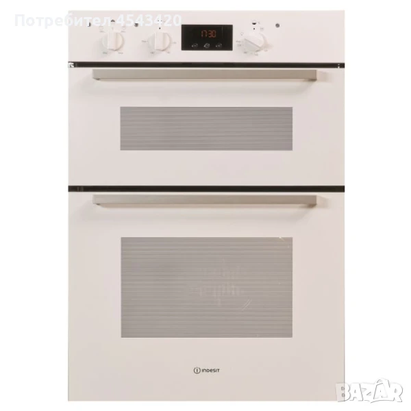 Двойна фурна за вграждане Indesit IDD6340WH, бяла, снимка 1