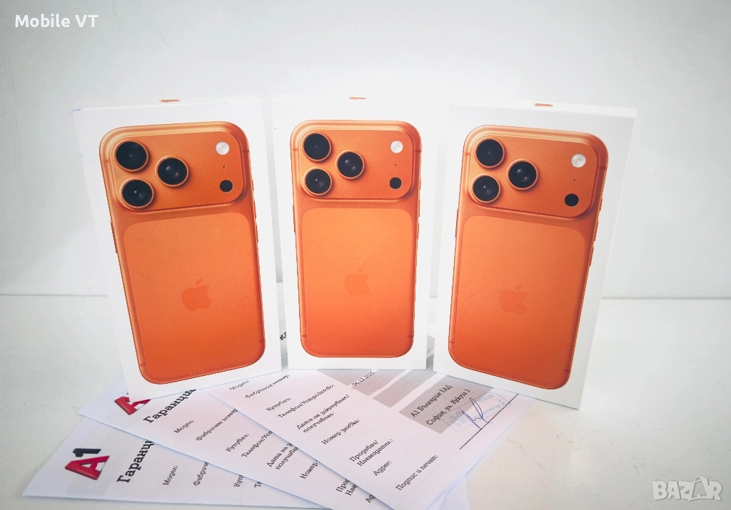 НОВ! iPhone 17 Pro 256GB Cosmic Orange ГАРАНЦИЯ 24 Месеца!, снимка 1