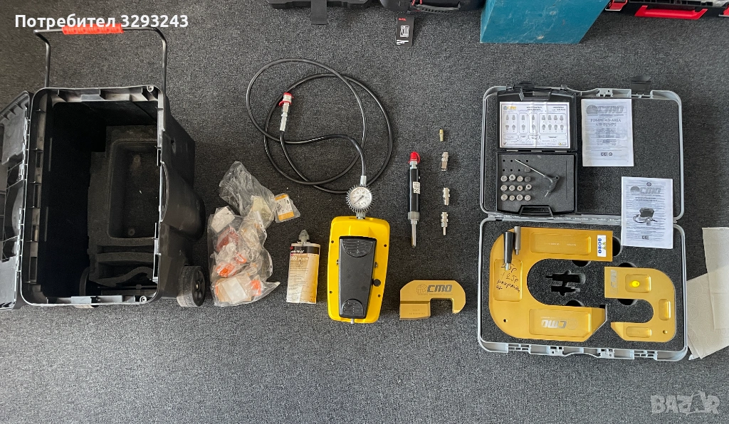 АВТОМОБИЛНА ХИДРАВЛИЧНА НИТАЧКА CMO RV06 6 тона 700Бара 10150 пси ТОП ИНСТРУМЕНТ , снимка 1