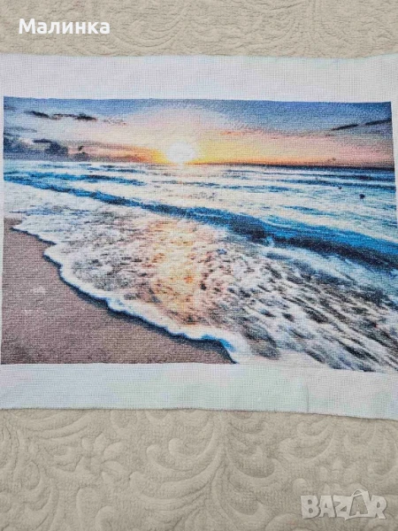 Продава се гоблен ,, Морски залез”, снимка 1