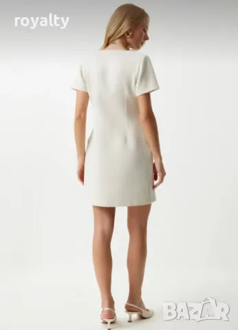 Бяла дамска рокля , снимка 3 - Рокли - 50208285