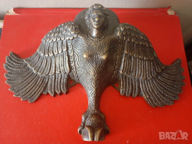 Стара бронзова апликация,обков