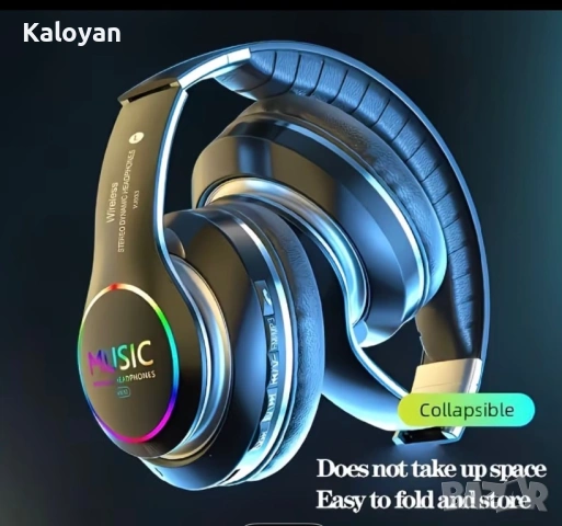 Слушалки бели и черни, снимка 6 - Bluetooth слушалки - 52801214