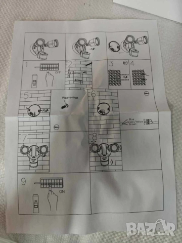 LED външна лампа със сензор за движение, 16W 1900LM 5000K дневна светлина, IP65 водоустойчиви прожек, снимка 9 - Други - 51852442