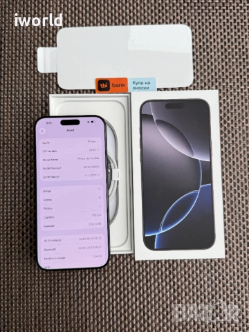 НОВ❗️iPhone 16 Pro MAX Лизинг от 76л/м Black Titanium  ГАРАНЦИЯ❗️256GB❗️черен, снимка 9 - Apple iPhone - 52089777