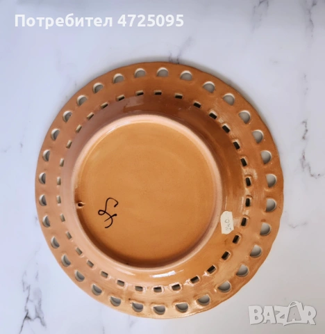 Рисувана чиния за стена , снимка 3 - Пана - 53783599