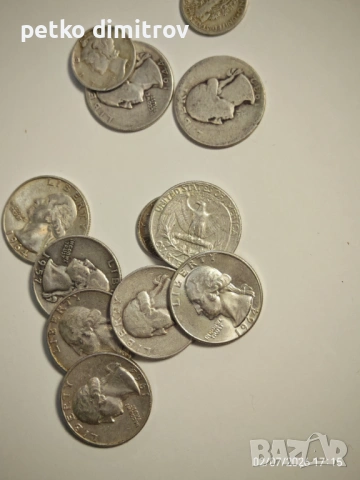 Silver quarter and dimes сребърни центове 25 и 10, снимка 2 - Нумизматика и бонистика - 53395788