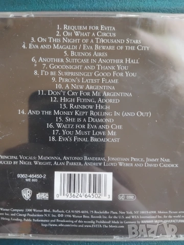Andrew Lloyd Webber And Tim Rice – Evita (Music From The Motion Picture), снимка 2 - CD дискове - 53851815