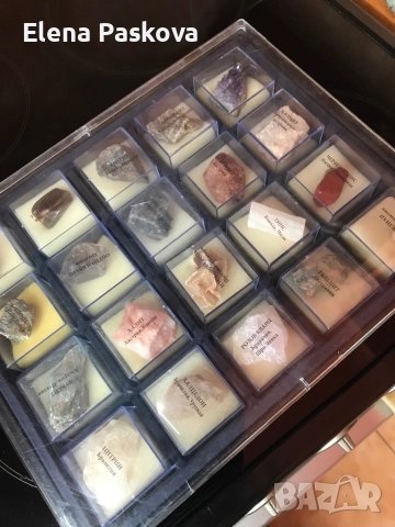 колекция полускъпоценни камъни и минерали с обозначения - 20 броя, снимка 2 - Други ценни предмети - 52350690