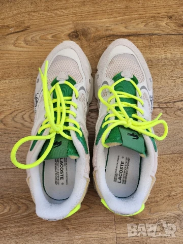 Маратонки LACOSTE l003 neo 123 sma off wht/grn, снимка 4 - Маратонки - 50621598